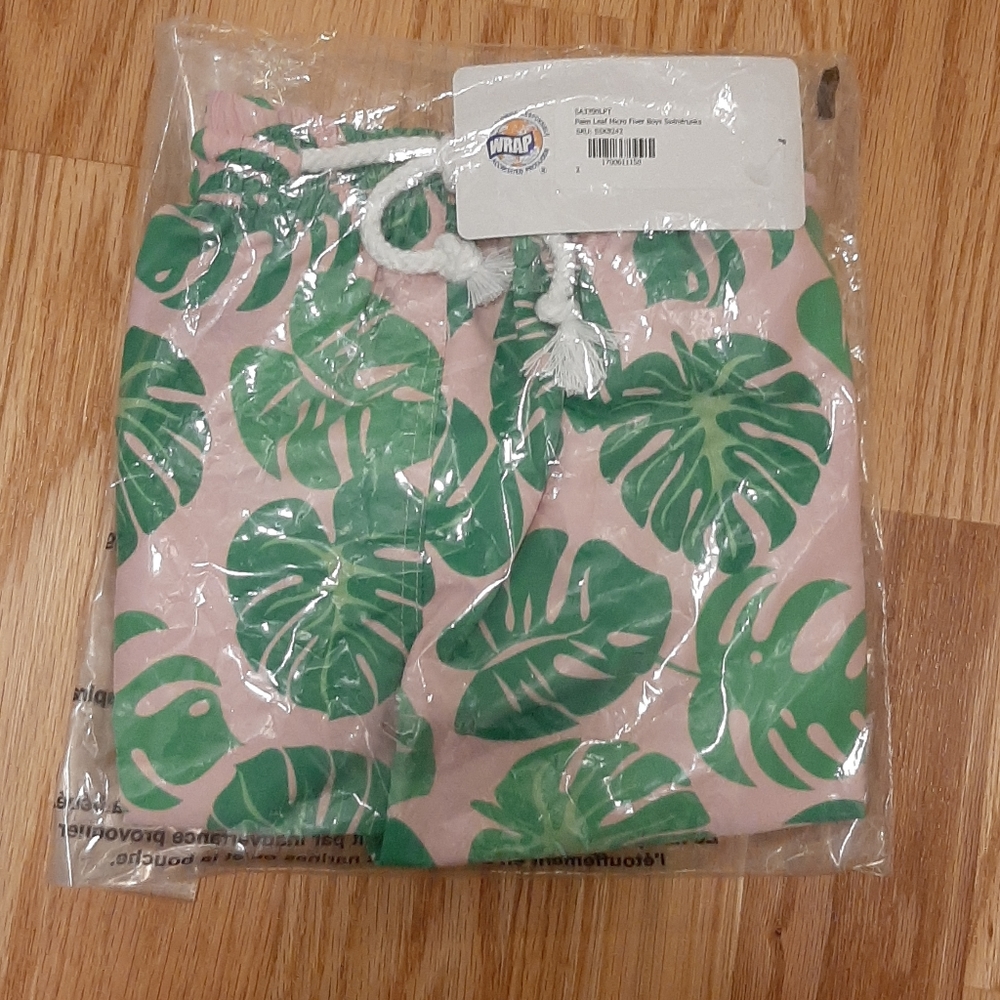 Palm Leaf Micro Fiver Boys' Swimtrunks
